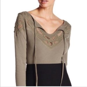 Free People with love crochet top lace detail